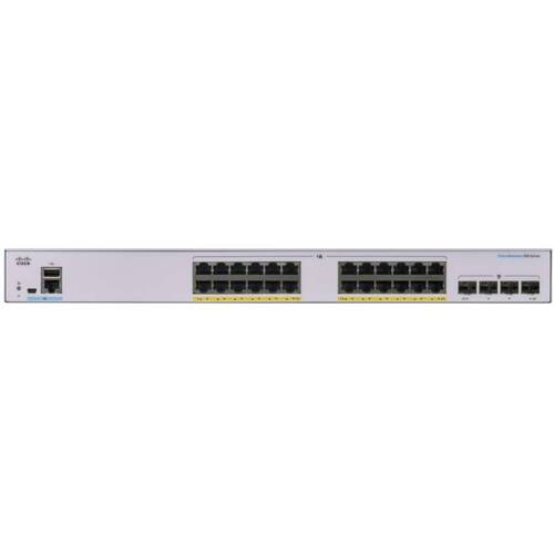 Коммутатор Cisco CBS250 Smart 24-port GE, Partial PoE, 4x1G SFP (CBS250-24PP-4G-EU)