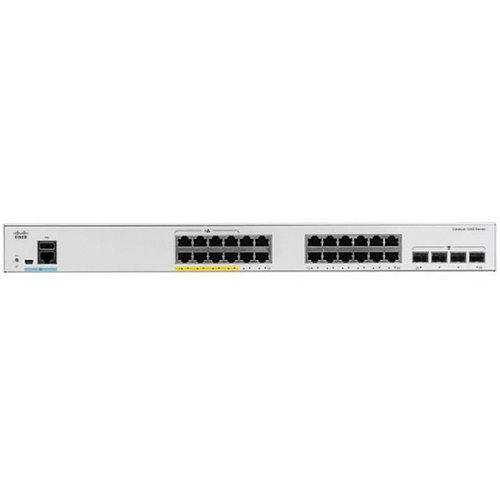 Характеристики Коммутатор Cisco Catalyst 1000 24 port GE, 4x10G SFP (C1000-24T-4X-L)