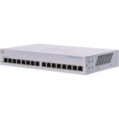 Характеристики Коммутатор Cisco CBS110 Unmanaged 16-port GE (CBS110-16T-EU)