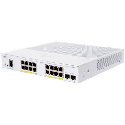 Коммутатор Cisco CBS250 Smart 16-port GE, PoE, 2x1G SFP (CBS250-16P-2G-EU)