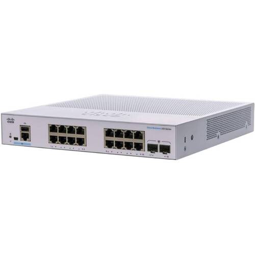 Коммутатор Cisco CBS250 Smart 16-port GE, 2x1G SFP (CBS250-16T-2G-EU)