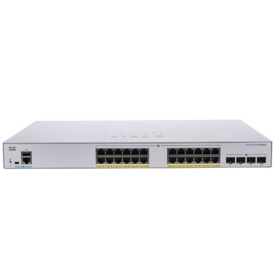 Характеристики Коммутатор Cisco CBS250 Smart 24-port GE, Full PoE, 4x10G SFP+ (CBS250-24FP-4X-EU)