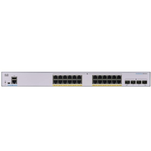 Коммутатор Cisco CBS250 Smart 24-port GE, PoE, 4x10G SFP+ (CBS250-24P-4X-EU)