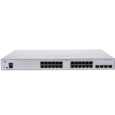 Характеристики Коммутатор Cisco CBS250 Smart 24-port GE, 4x10G SFP+ (CBS250-24T-4X-EU)