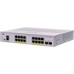Коммутатор Cisco CBS350 Managed 16-port GE, PoE, 2x1G SFP (CBS350-16P-2G-EU)