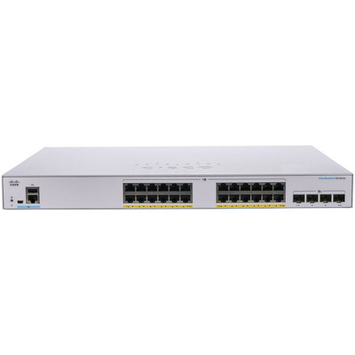 Характеристики Коммутатор Cisco CBS350 Managed 24-port GE, PoE, 4x10G SFP+ (CBS350-24P-4X-EU)