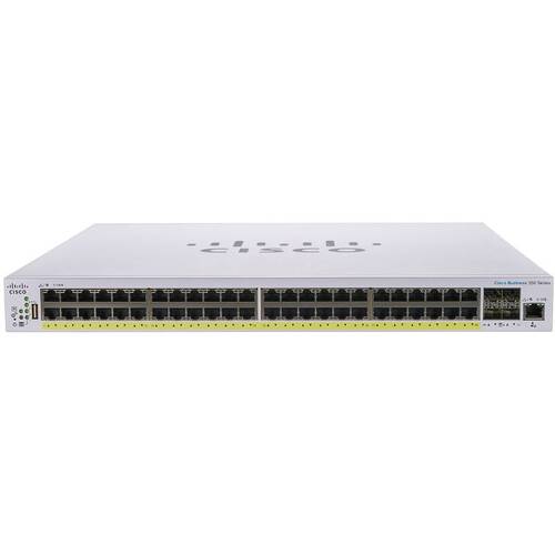 Характеристики Коммутатор Cisco CBS350 Managed 48-port GE, PoE, 4x1G SFP (CBS350-48P-4G-EU)