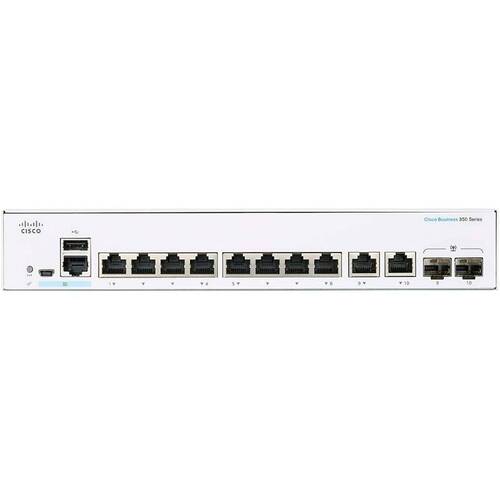 Характеристики Коммутатор Cisco CBS350 Managed 8-port GE, Ext PS, 2x1G Combo (CBS350-8T-E-2G-EU)