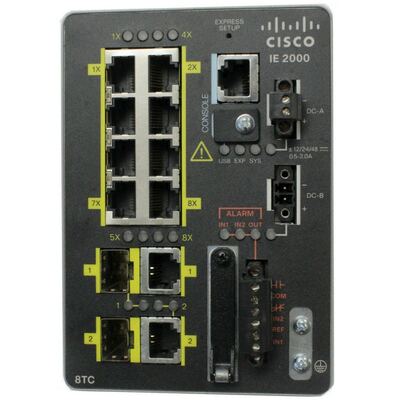 Характеристики Коммутатор Cisco IE2000 8FE Copper ports and 2FE uplinks Lan Base (IE-2000-8TC-B)
