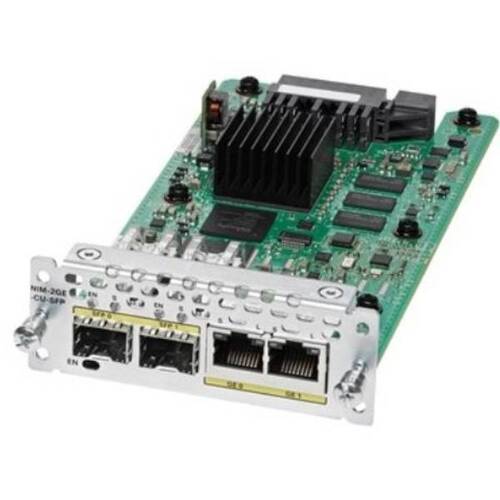 Характеристики Модуль расширения Cisco NIM-2GE-CU-SFP