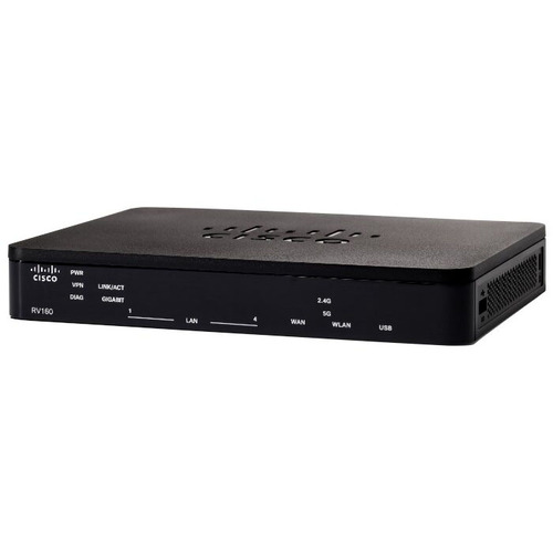 Характеристики Маршрутизатор Cisco RV160 VPN Router (RV160-K8-RU)