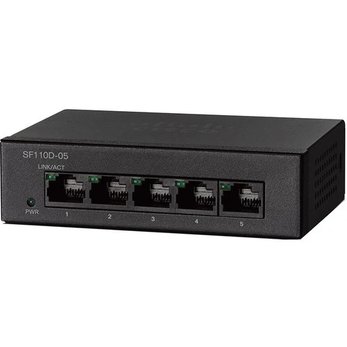 Коммутатор Cisco SF110D-05 5-Port 10/100 Desktop Switch (SF110D-05-EU)