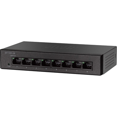 Характеристики Коммутатор Cisco SF110D-08 8-Port 10/100 Desktop Switch (SF110D-08-EU)