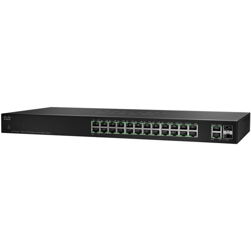 Характеристики Коммутатор Cisco SF112-24 24-Port 10/100 Switch with Gigabit Uplinks (SF112-24-EU)