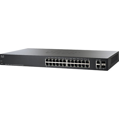 Коммутатор Cisco PoE SF220-24P 24-Port 10/100 PoE Smart Plus Switch (SF220-24P-K9-EU)