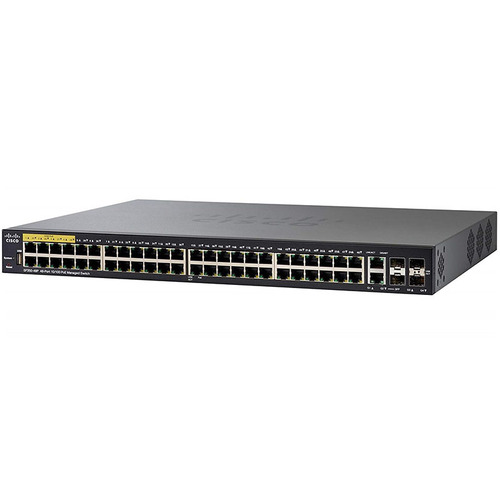 Характеристики Коммутатор Cisco SF350-48P 48-port 10/100 POE Managed Switch (SF350-48P-K9-EU)