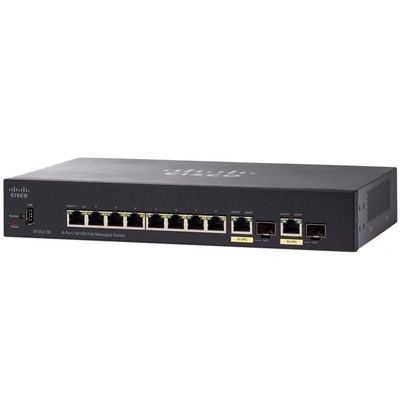 Характеристики Коммутатор Cisco SF352-08 8-port 10/100 Managed Switch (SF352-08-K9-EU)
