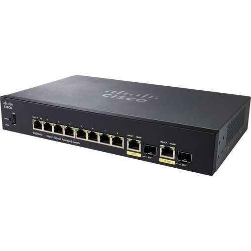 Коммутатор Cisco SG350-10 10-port Gigabit Managed Switch (SG350-10-K9-EU)