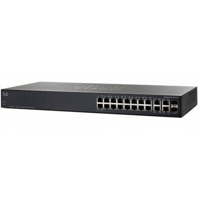 Характеристики Коммутатор Cisco SG350-20 20-port Gigabit Managed Switch (SG350-20-K9-EU)