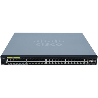 Характеристики Коммутатор Cisco SG350X-48MP 48-port Gigabit POE Stackable Switch (SG350X-48MP-K9-EU)