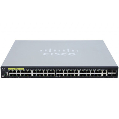 Характеристики Коммутатор Cisco SG350X-48P 48-port Gigabit POE Stackable Switch (SG350X-48P-K9-EU)