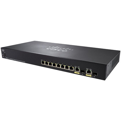 Характеристики Коммутатор Cisco SG355-10P 10-port Gigabit POE Managed Switch (SG355-10P-K9-EU)