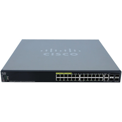 Характеристики Коммутатор Cisco SG550X-24MPP 24-port Gigabit PoE Stackable Switch (SG550X-24MPP-K9-EU)