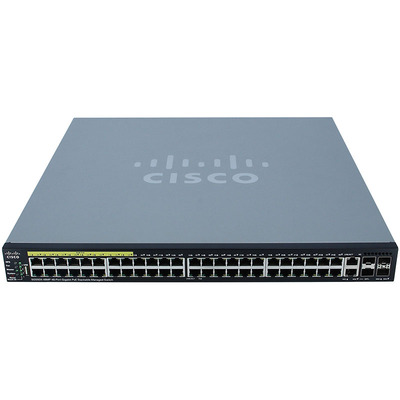 Характеристики Коммутатор Cisco SG550X-48MP 48-port Gigabit PoE Stackable Switch (SG550X-48MP-K9-EU)