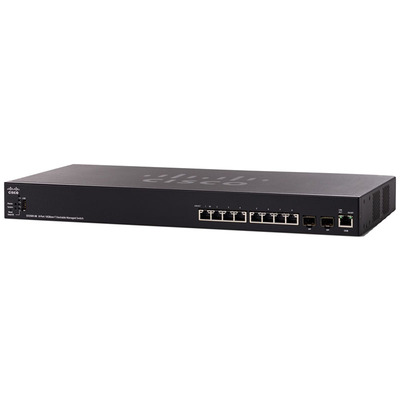 Характеристики Коммутатор Cisco 8 Port 10GBase-T Stackable Managed Switch (SX350X-08-K9-EU)