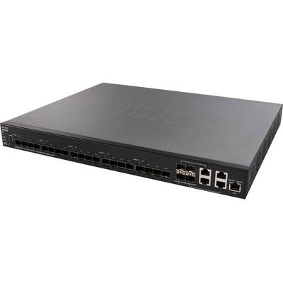 Коммутатор Cisco SX550X-24F 24-Port 10G SFP+ Stackable Managed Switch (SX550X-24F-K9-EU)
