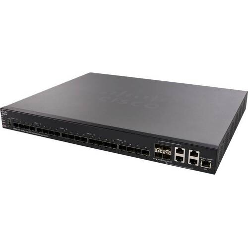 Коммутатор Cisco SX550X-24F 24-Port 10G SFP+ Stackable Managed Switch (SX550X-24F-K9-EU)