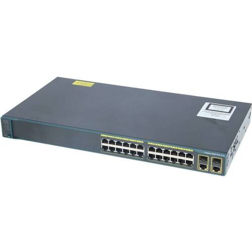 Коммутатор Cisco Catalyst 2960 Plus 24 10/100 + 2T/SFP LAN Base (WS-C2960+24TC-L)