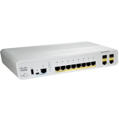 Характеристики Коммутатор Cisco Catalyst 2960C Switch 8 FE PoE, 2 x Dual Uplink, Lan Base (WS-C2960C-8PC-L)