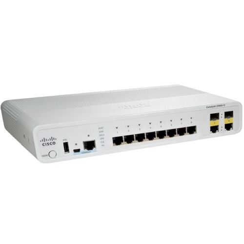 Коммутатор Cisco Catalyst 2960C Switch 8 FE, 2 x Dual Uplink, Lan Base (WS-C2960C-8TC-L)