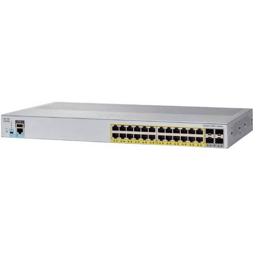 Коммутатор Cisco Catalyst 2960L 24 port GigE, 4 x 10G SFP+, LAN Lite (WS-C2960L-24TQ-LL)