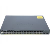 Коммутатор Cisco Catalyst 2960-X 48 GigE PoE 740W, 2x10G SFP+,LAN Base, Russia (WS-C2960RX-48FPD-L)