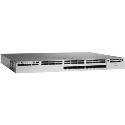 Характеристики Коммутатор Cisco Catalyst 3850 12 Port GE SFP IP Base (WS-C3850-12S-S)