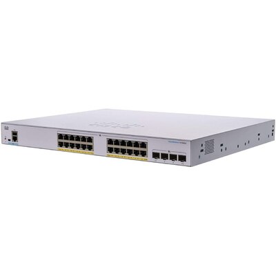 Характеристики Коммутатор Cisco CBS350 Managed 24-port GE, Full PoE, 4x10G SFP+ (CBS350-24FP-4X-EU)