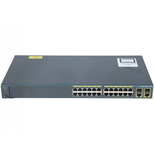 Характеристики Коммутатор Cisco Catalyst 2960 Plus 24 10/100 PoE+2 T/SFP LAN Base, Russia (WS-C2960R+24PC-L)