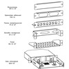 Характеристики Шкаф телекоммуникационный настенный 10" 8U, (320 × 255) CMO ШРН-8.255-10