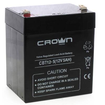 Характеристики Аккумуляторная батарея Crown CBT-12-5