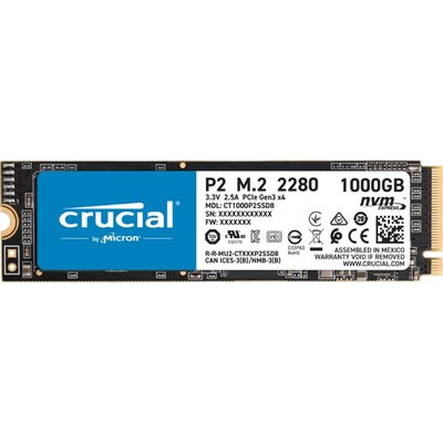 Характеристики SSD накопитель Crucial P2 1000GB CT1000P2SSD8