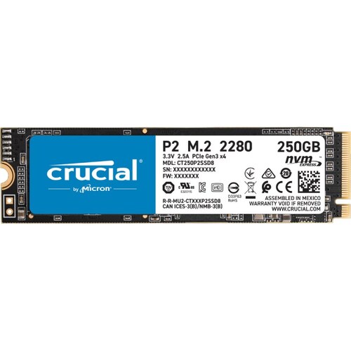 SSD накопитель Crucial P2 250GB CT250P2SSD8