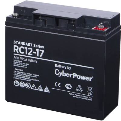 Характеристики Аккумуляторная батарея Cyberpower RC 12-17