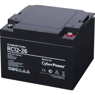Характеристики Аккумуляторная батарея Cyberpower RC 12-26
