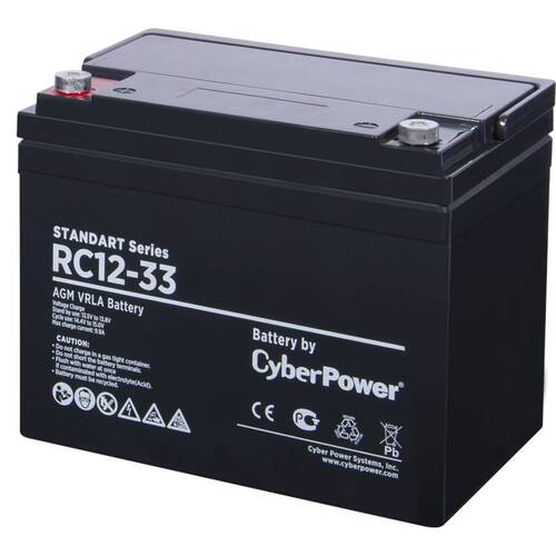 Характеристики Аккумуляторная батарея Cyberpower RC 12-33