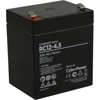 Характеристики Аккумуляторная батарея Cyberpower RC 12-4.5