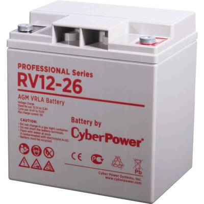 Характеристики Аккумуляторная батарея Cyberpower RV 12-26