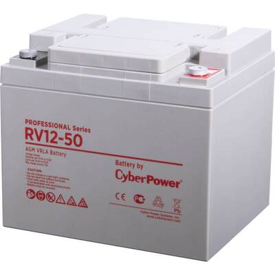 Характеристики Аккумуляторная батарея Cyberpower RV 12-50