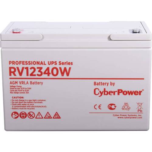 Характеристики Аккумуляторная батарея Cyberpower RV 12340W